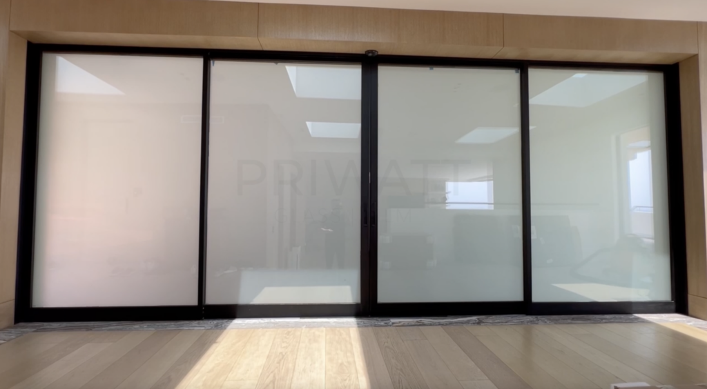 Switchable Smart Glass for Sliding Doors